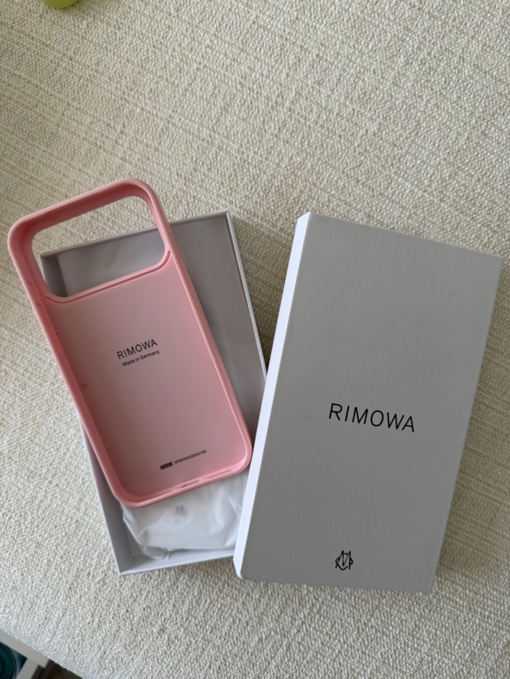 Soft Pink Phone Case with Branded Interior